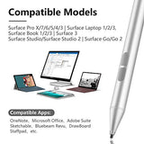 Active Pen for Microsoft Surface, 4 Pen Tips, Certified Stylus, Compatible with Surface Pro X/7/6/5/4/3, Surface Go 2, Surface Laptop/Book, 1024 Levels Pressure, AAAA Battery, Palm Rejection